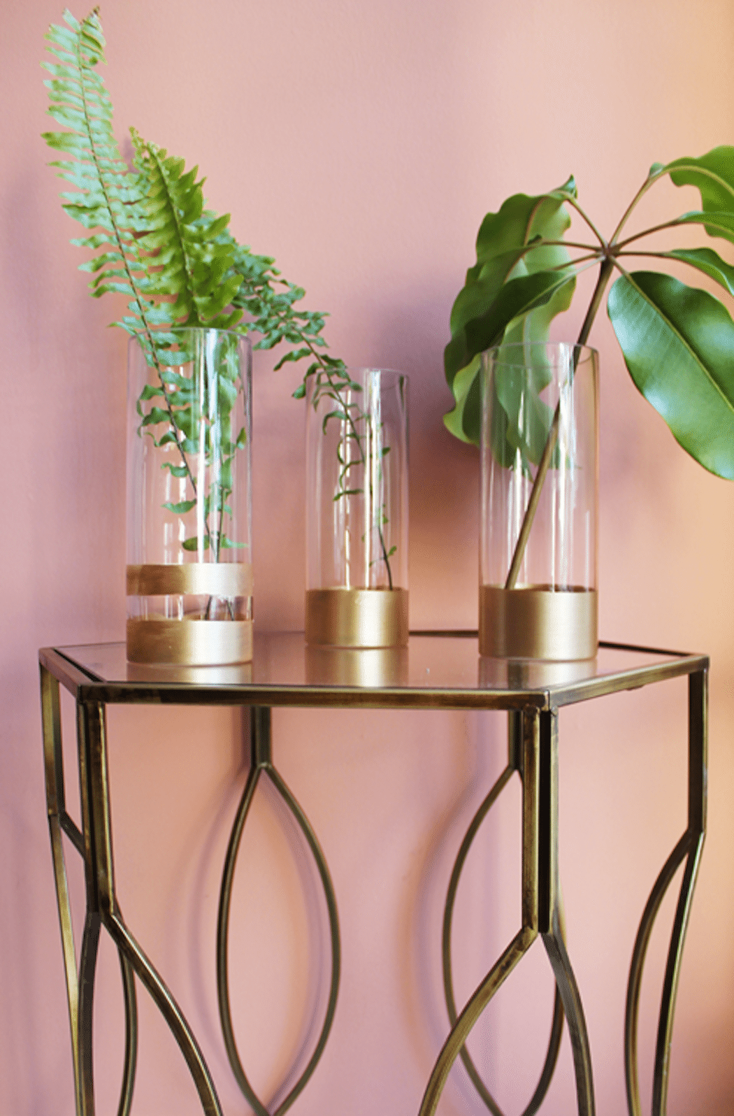 DIY Metallic Dipped Vases Darling Magazine