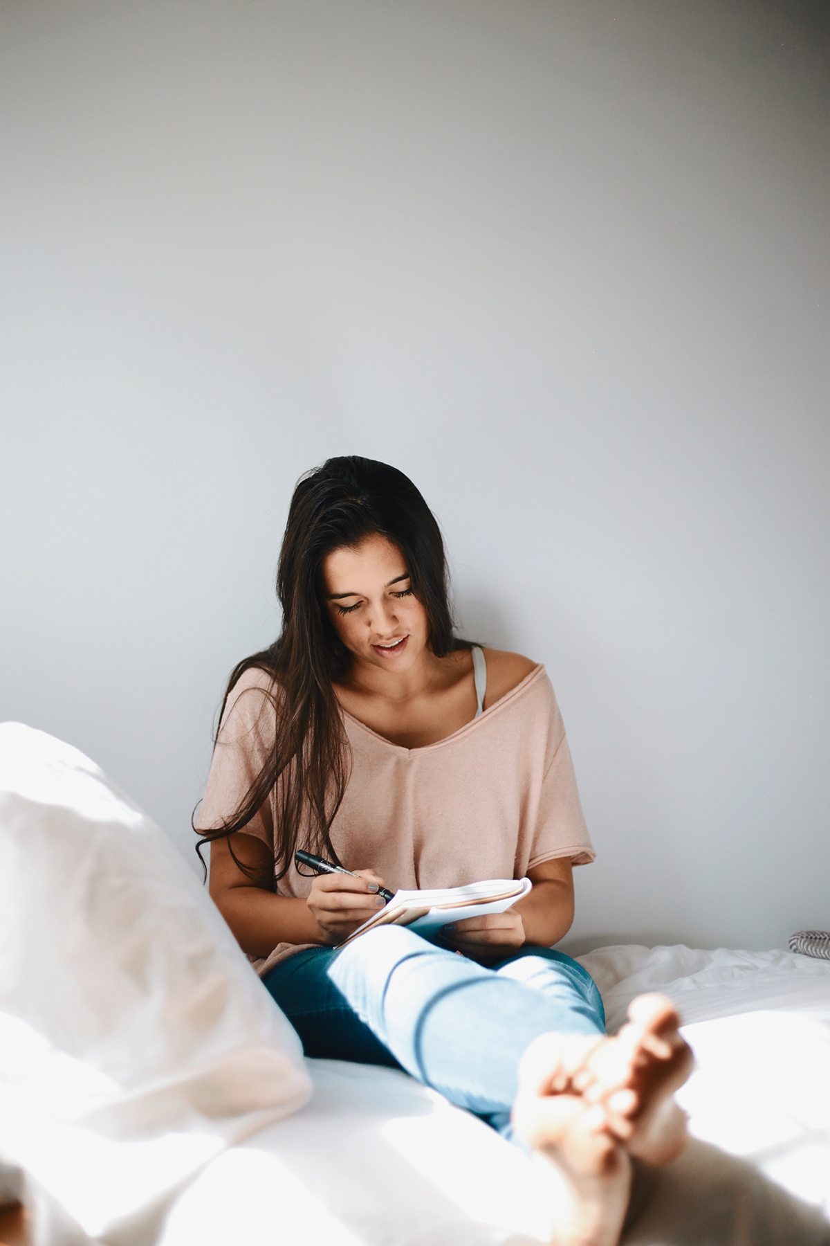 studying girl